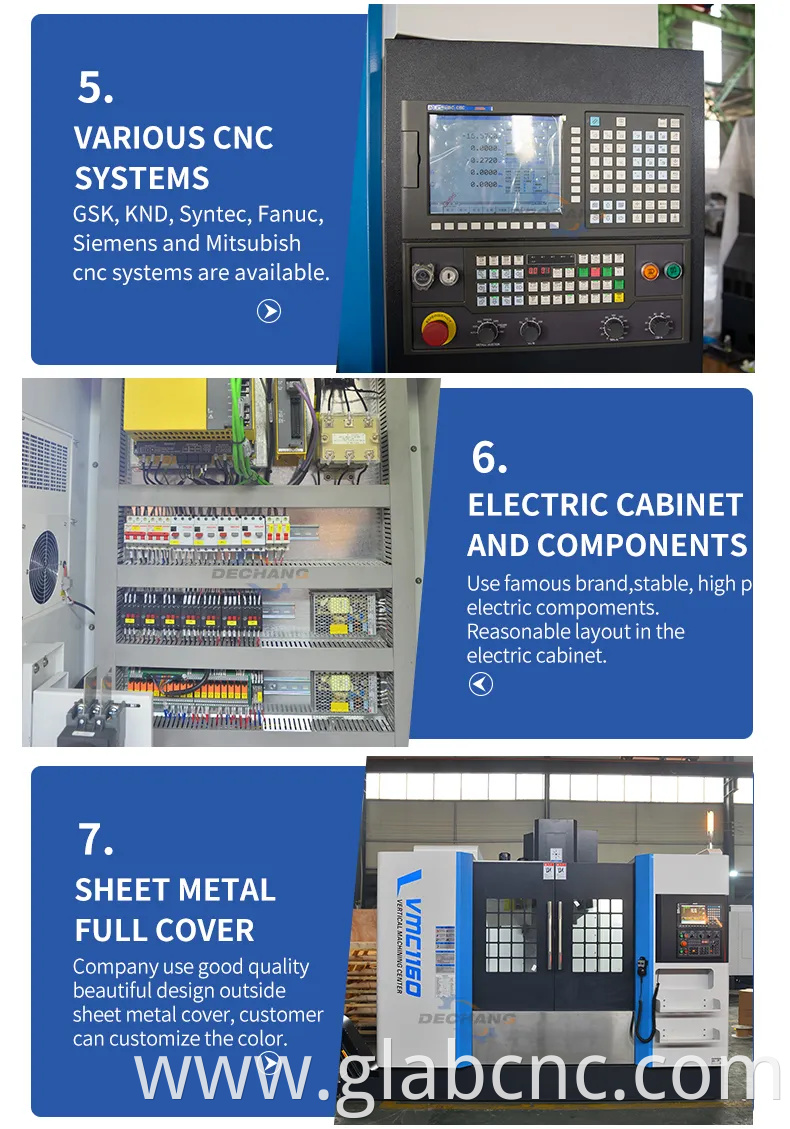 Hot Sale CNC Vmc1160 Machine Tools 3/4/5 Axis CNC Vertical Machining Center